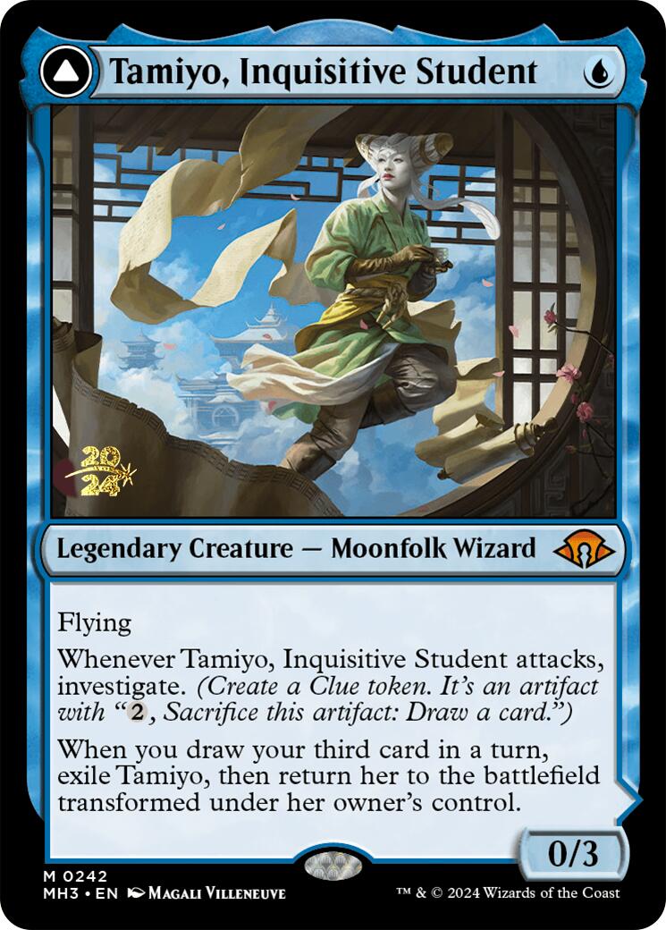 Tamiyo, Inquisitive Student [Modern Horizons 3 Prerelease Promos] MTG Single Magic: The Gathering    | Red Claw Gaming