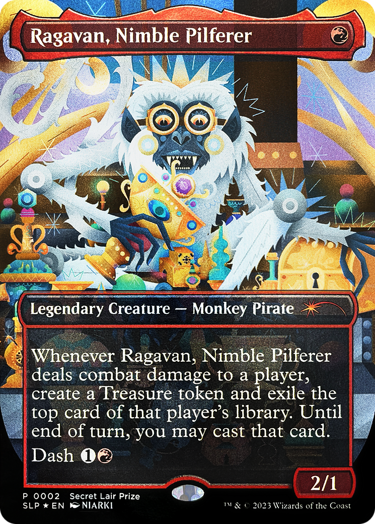 Ragavan, Nimble Pilferer (Borderless) [Secret Lair Showdown] MTG Single Magic: The Gathering    | Red Claw Gaming