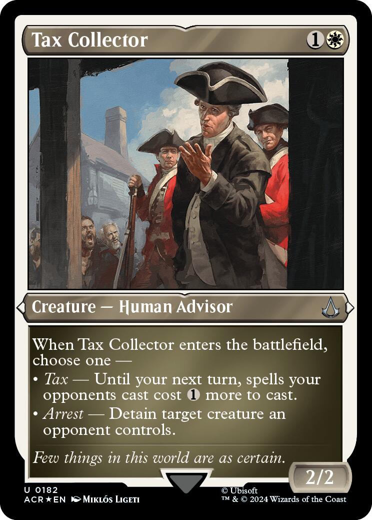 Tax Collector (Foil Etched) [Assassin's Creed] MTG Single Magic: The Gathering    | Red Claw Gaming