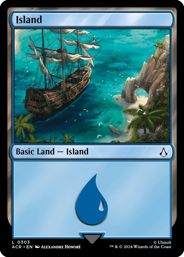 Island (0303) [Assassin's Creed] MTG Single Magic: The Gathering | Red Claw Gaming