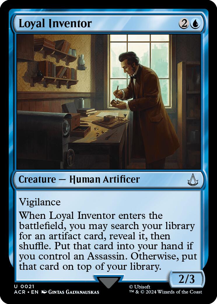 Loyal Inventor [Assassin's Creed] MTG Single Magic: The Gathering    | Red Claw Gaming