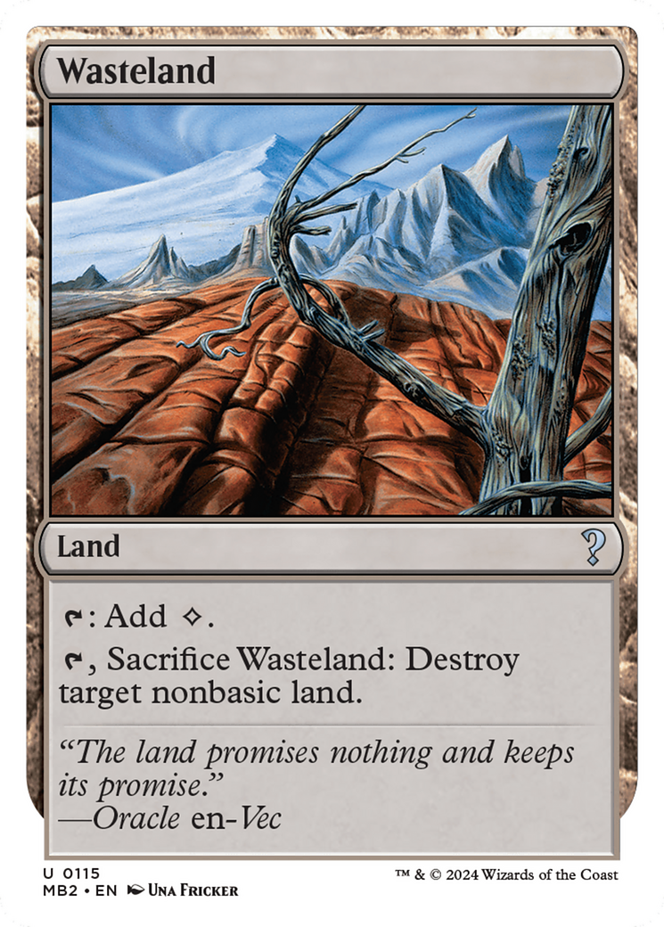 Wasteland [Mystery Booster 2] MTG Single Magic: The Gathering    | Red Claw Gaming