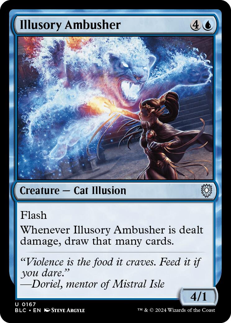 Illusory Ambusher [Bloomburrow Commander] MTG Single Magic: The Gathering    | Red Claw Gaming