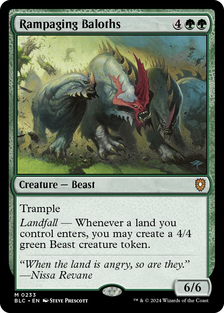 Rampaging Baloths [Bloomburrow Commander] MTG Single Magic: The Gathering    | Red Claw Gaming