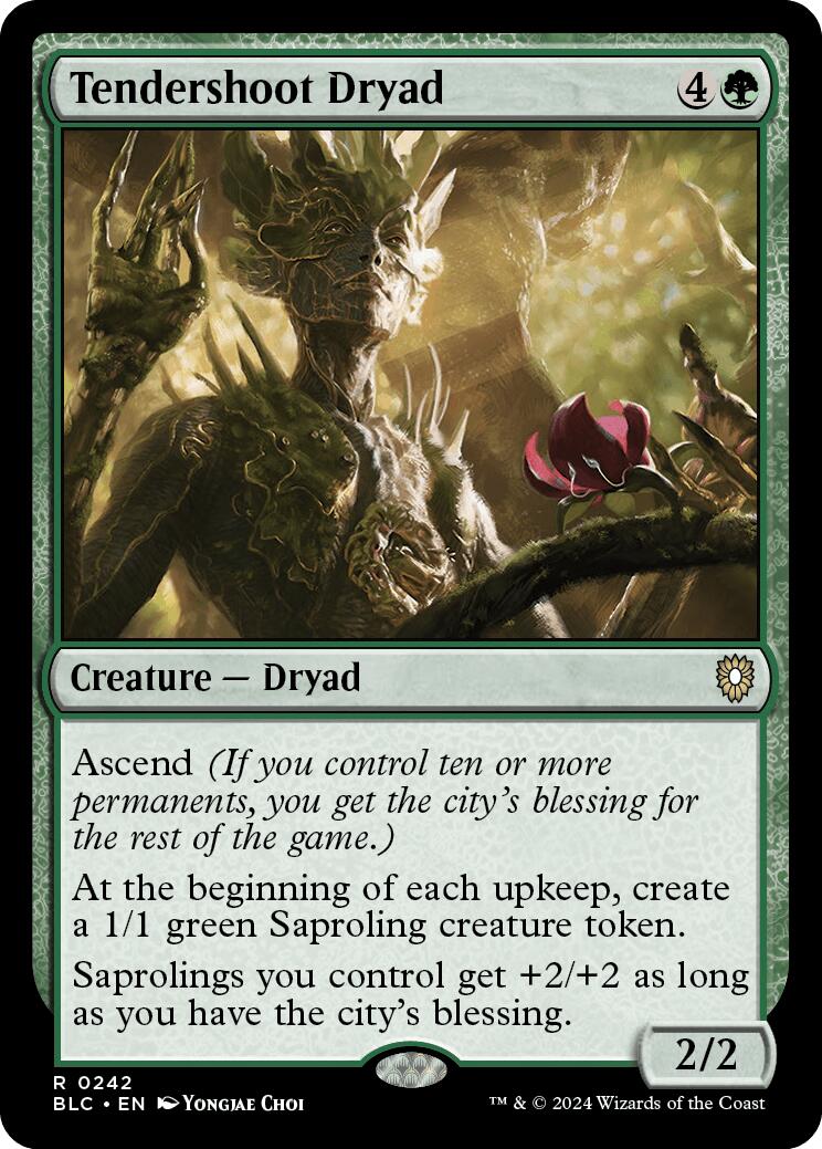 Tendershoot Dryad [Bloomburrow Commander] MTG Single Magic: The Gathering    | Red Claw Gaming