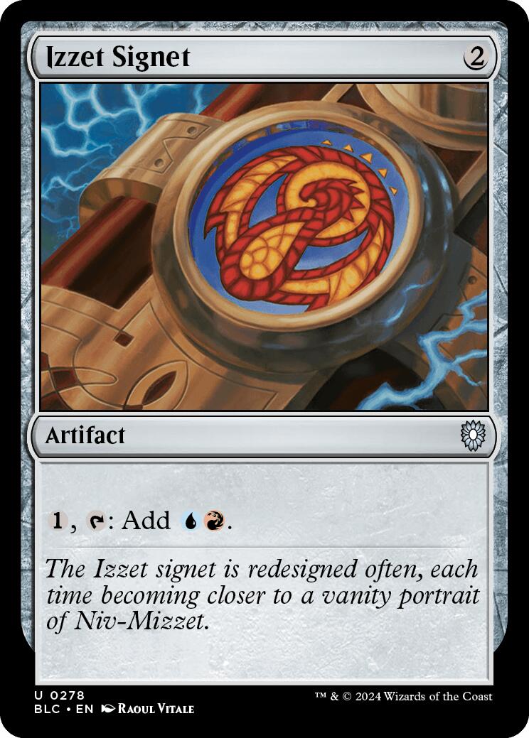 Izzet Signet [Bloomburrow Commander] MTG Single Magic: The Gathering    | Red Claw Gaming