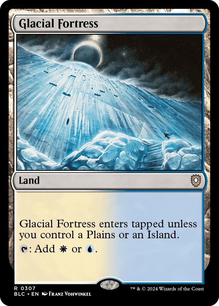 Glacial Fortress [Bloomburrow Commander] MTG Single Magic: The Gathering    | Red Claw Gaming