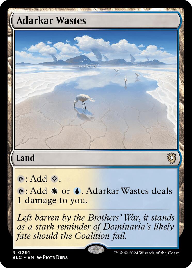 Adarkar Wastes [Bloomburrow Commander] MTG Single Magic: The Gathering    | Red Claw Gaming