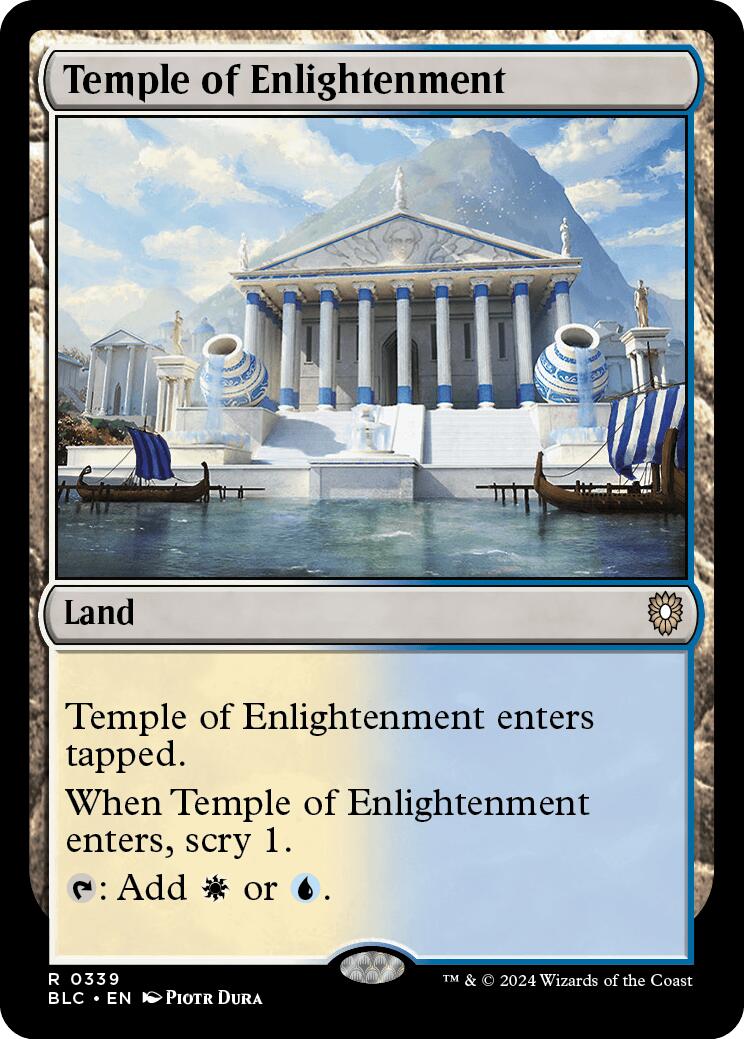 Temple of Enlightenment [Bloomburrow Commander] MTG Single Magic: The Gathering    | Red Claw Gaming