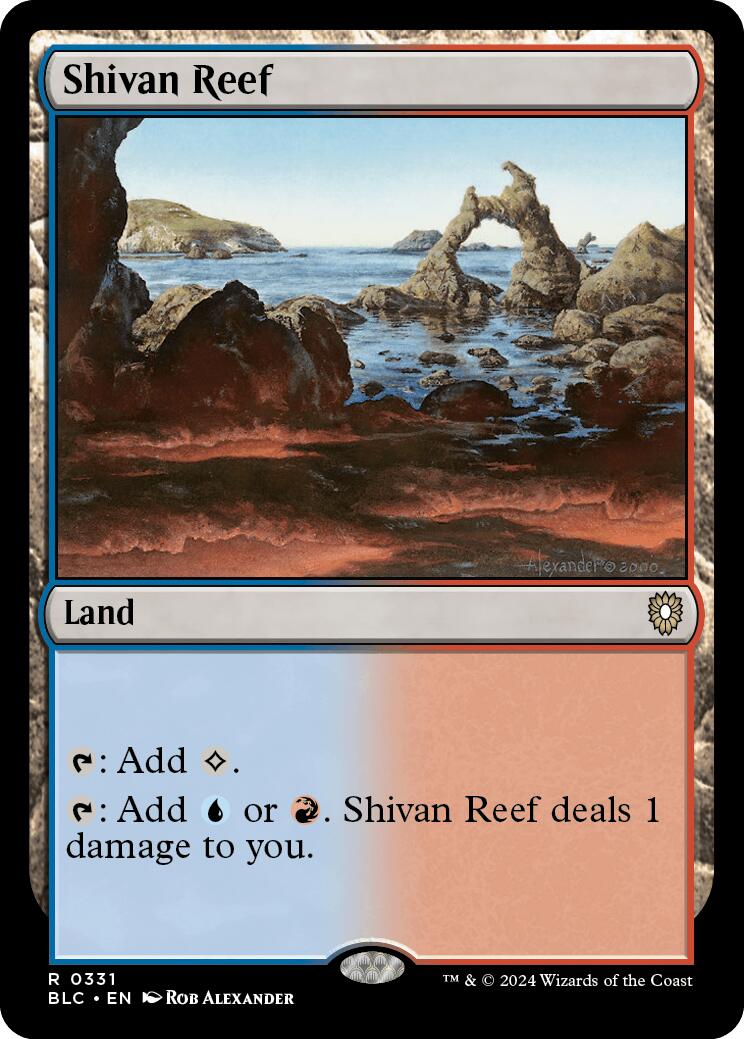 Shivan Reef [Bloomburrow Commander] MTG Single Magic: The Gathering    | Red Claw Gaming