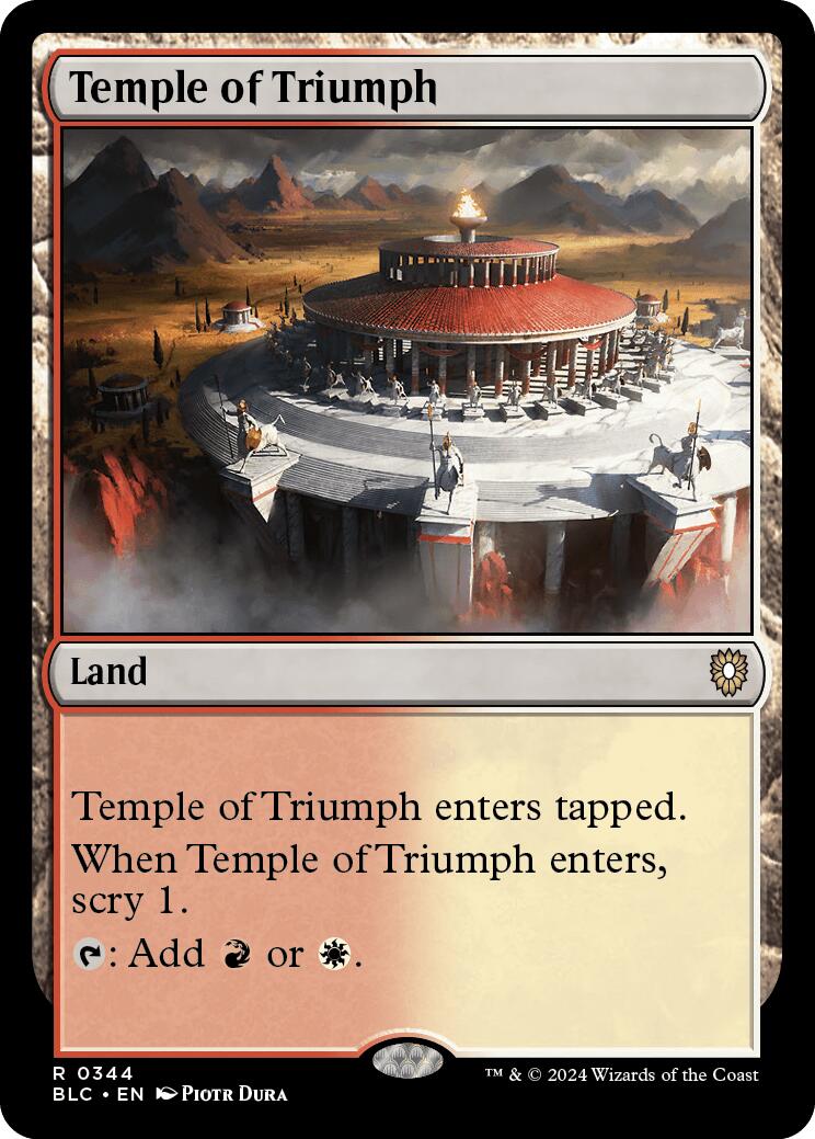 Temple of Triumph [Bloomburrow Commander] MTG Single Magic: The Gathering    | Red Claw Gaming