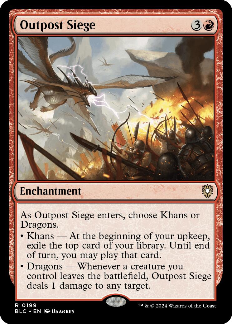 Outpost Siege [Bloomburrow Commander] MTG Single Magic: The Gathering    | Red Claw Gaming