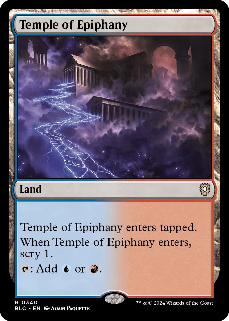 Temple of Epiphany [Bloomburrow Commander] MTG Single Magic: The Gathering    | Red Claw Gaming