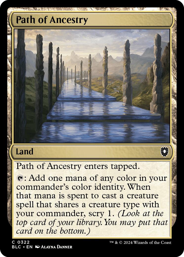 Path of Ancestry [Bloomburrow Commander] MTG Single Magic: The Gathering    | Red Claw Gaming