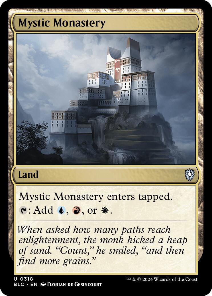 Mystic Monastery [Bloomburrow Commander] MTG Single Magic: The Gathering    | Red Claw Gaming