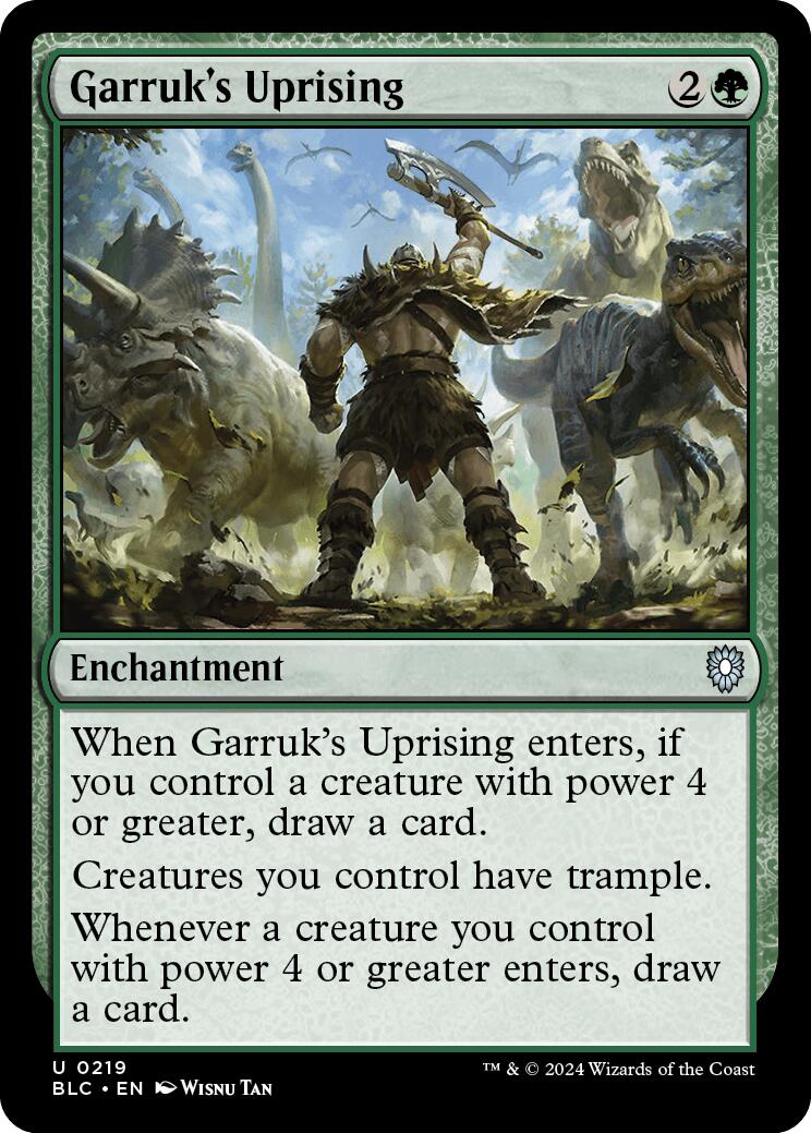 Garruk's Uprising [Bloomburrow Commander] MTG Single Magic: The Gathering    | Red Claw Gaming