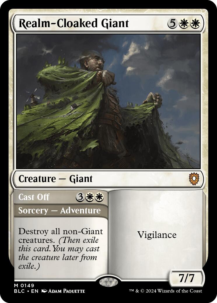 Realm-Cloaked Giant [Bloomburrow Commander] MTG Single Magic: The Gathering    | Red Claw Gaming