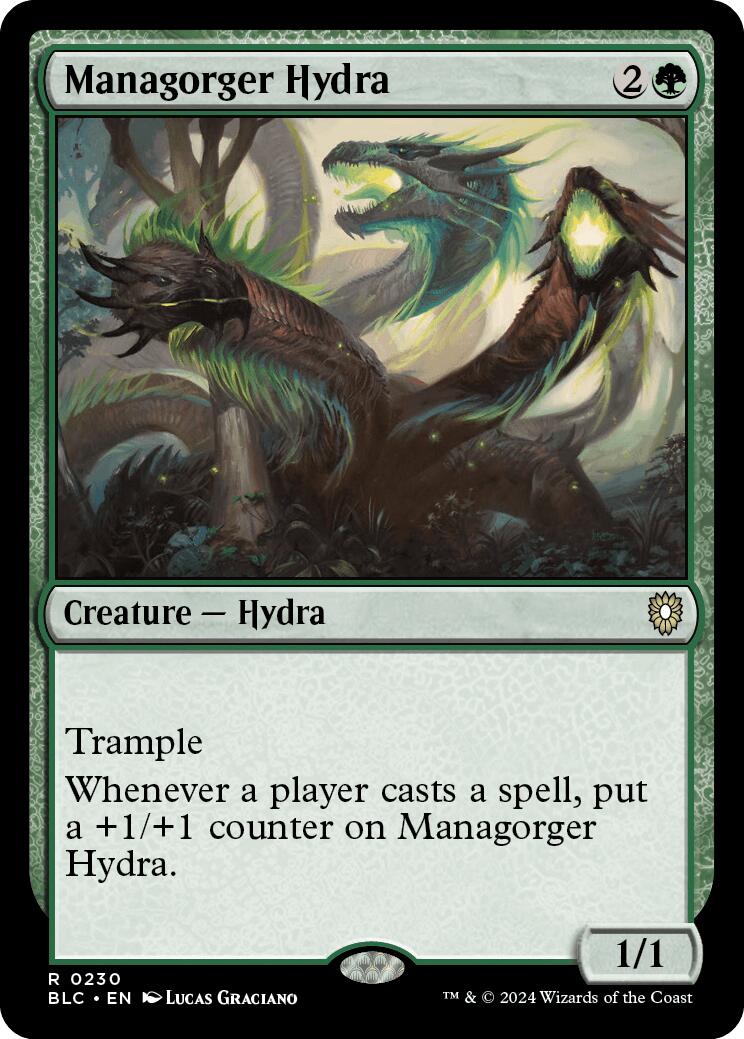 Managorger Hydra [Bloomburrow Commander] MTG Single Magic: The Gathering    | Red Claw Gaming