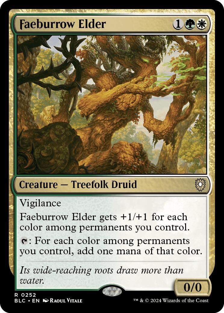 Faeburrow Elder [Bloomburrow Commander] MTG Single Magic: The Gathering    | Red Claw Gaming