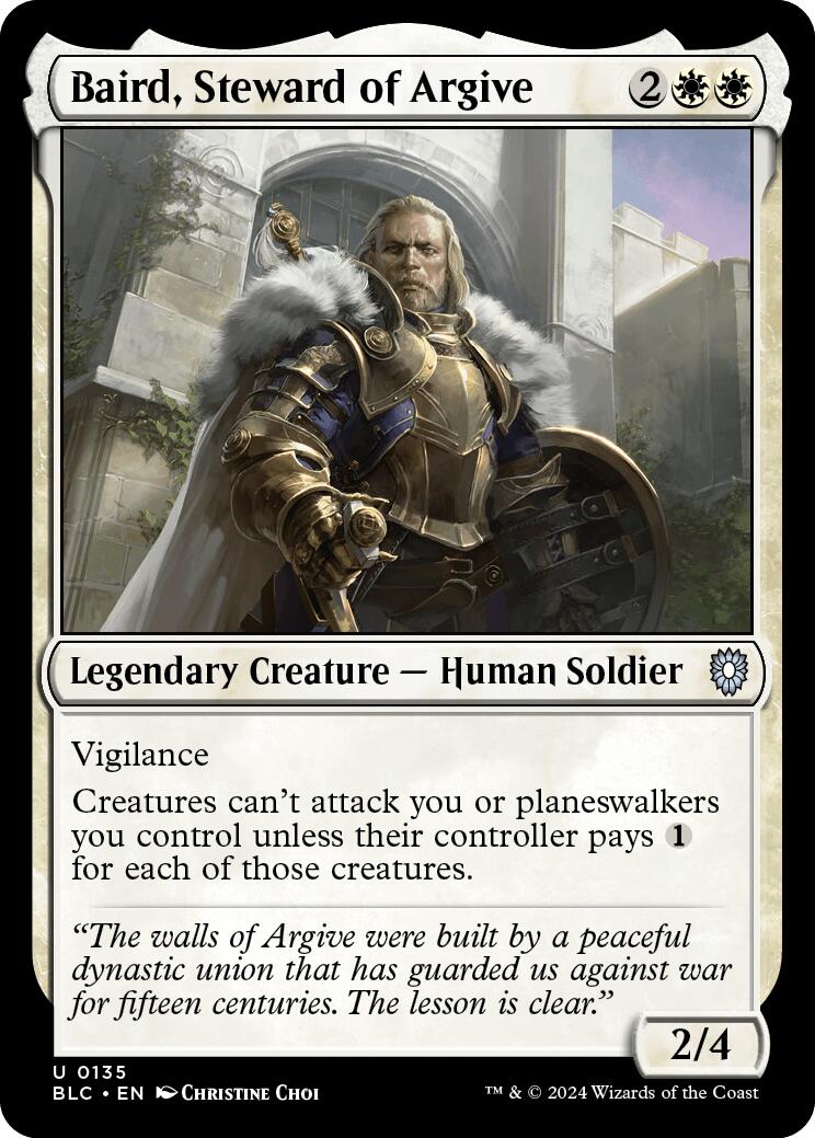 Baird, Steward of Argive [Bloomburrow Commander] MTG Single Magic: The Gathering    | Red Claw Gaming