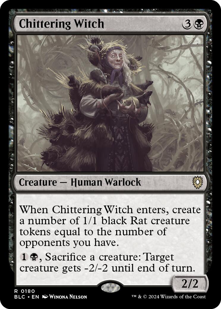 Chittering Witch [Bloomburrow Commander] MTG Single Magic: The Gathering    | Red Claw Gaming