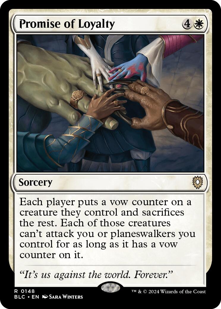 Promise of Loyalty [Bloomburrow Commander] MTG Single Magic: The Gathering    | Red Claw Gaming