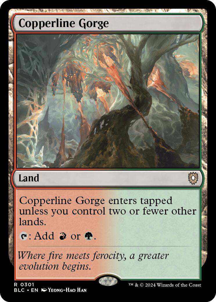 Copperline Gorge [Bloomburrow Commander] MTG Single Magic: The Gathering    | Red Claw Gaming