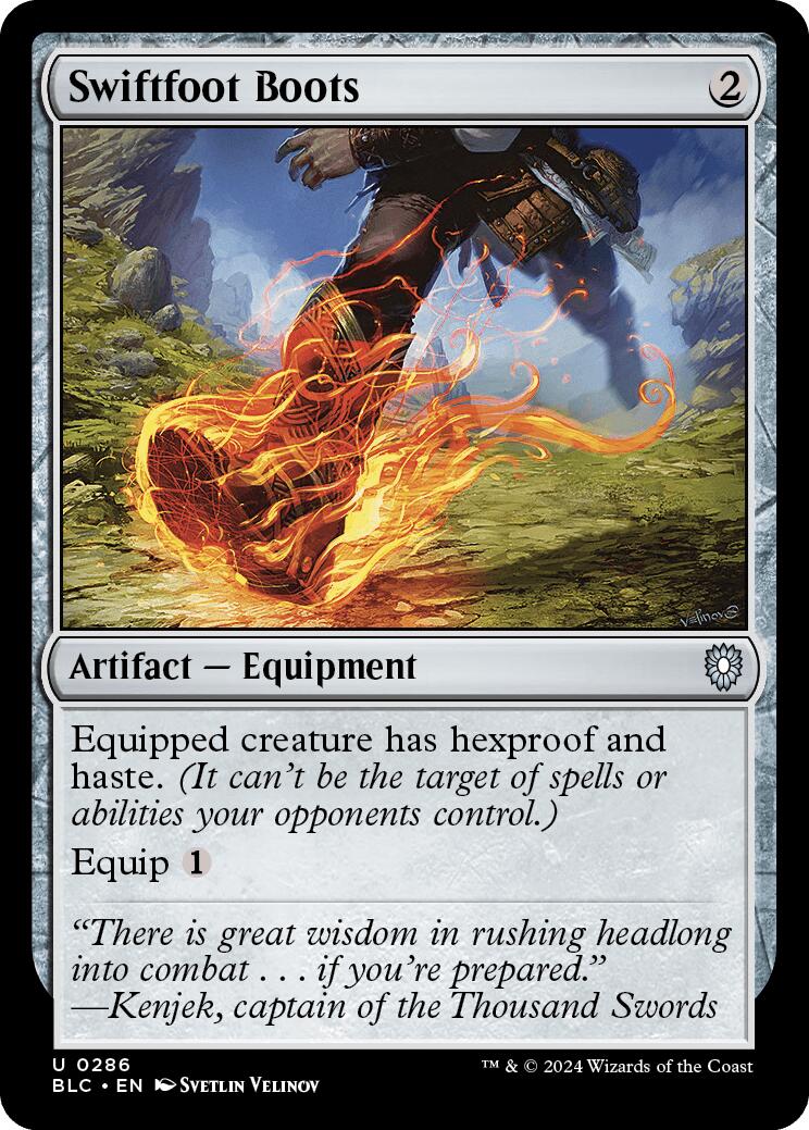 Swiftfoot Boots [Bloomburrow Commander] MTG Single Magic: The Gathering    | Red Claw Gaming