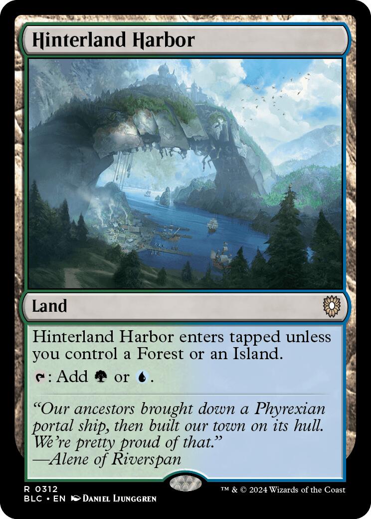 Hinterland Harbor [Bloomburrow Commander] MTG Single Magic: The Gathering    | Red Claw Gaming