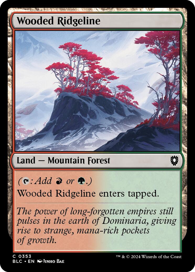 Wooded Ridgeline [Bloomburrow Commander] MTG Single Magic: The Gathering    | Red Claw Gaming