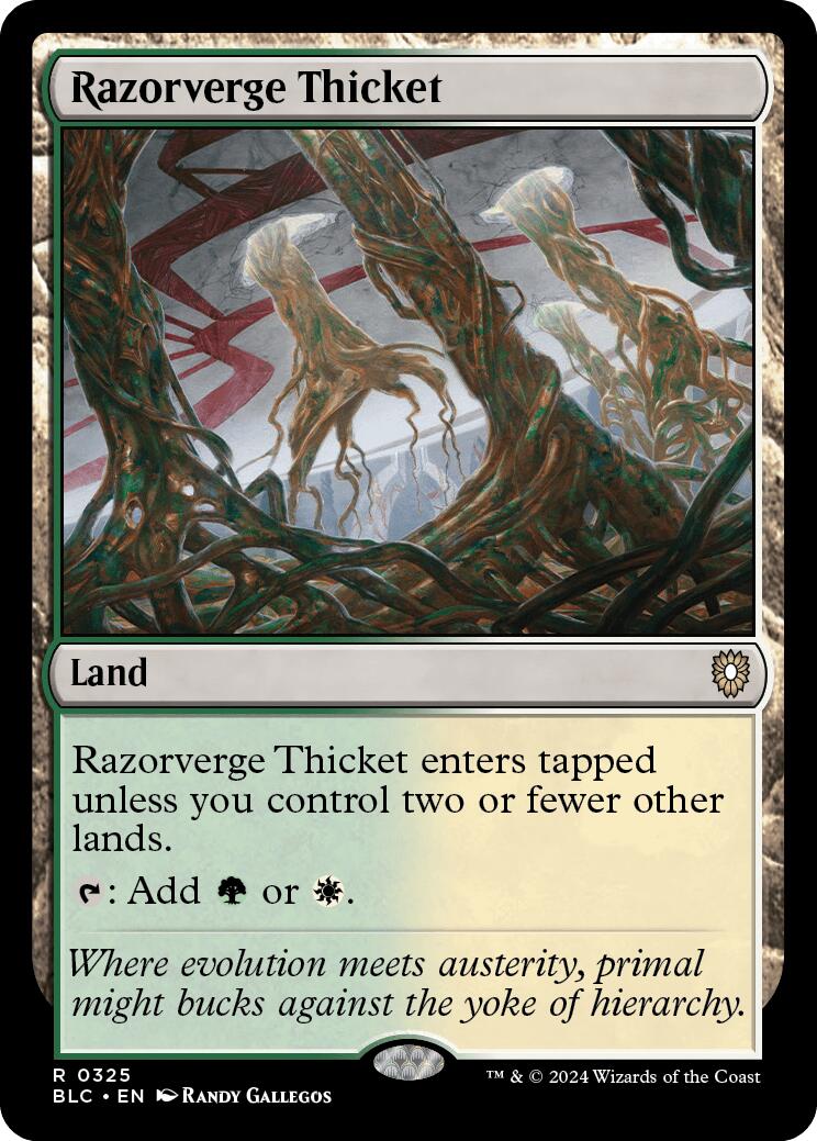 Razorverge Thicket [Bloomburrow Commander] MTG Single Magic: The Gathering    | Red Claw Gaming