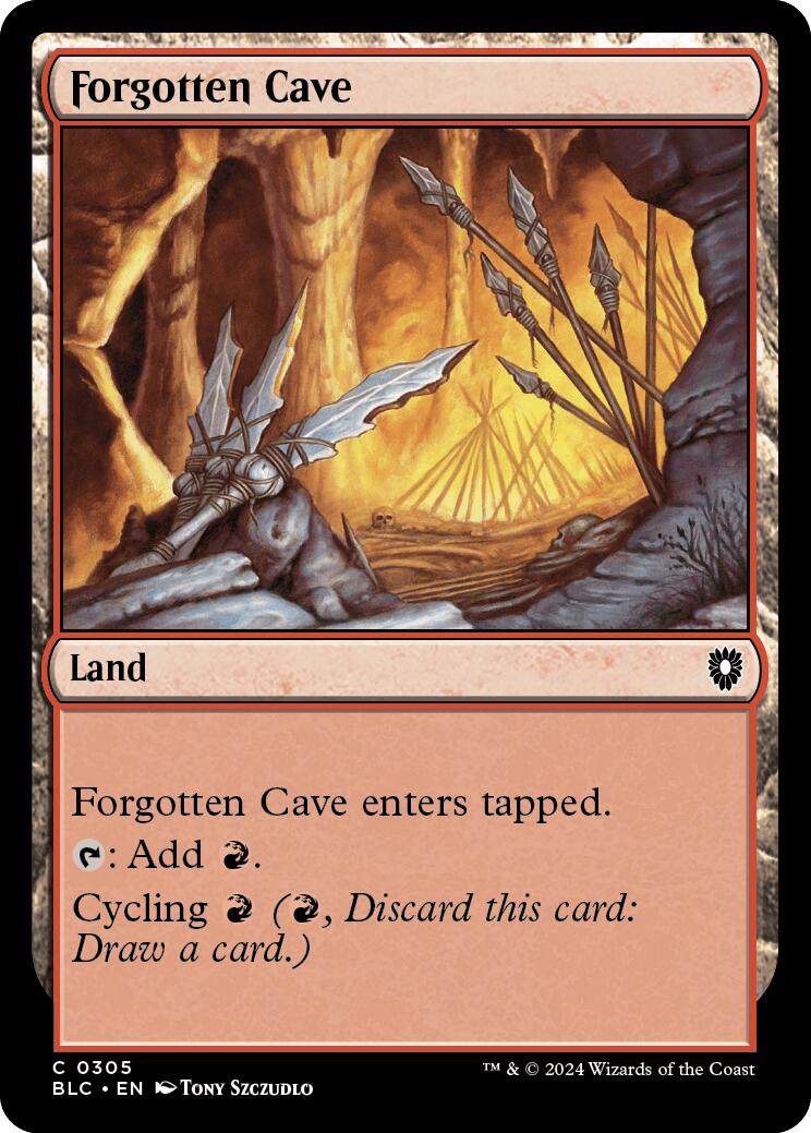 Forgotten Cave [Bloomburrow Commander] MTG Single Magic: The Gathering    | Red Claw Gaming