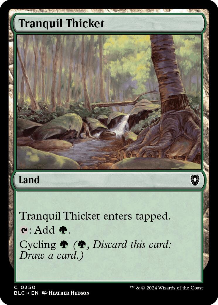 Tranquil Thicket [Bloomburrow Commander] MTG Single Magic: The Gathering    | Red Claw Gaming