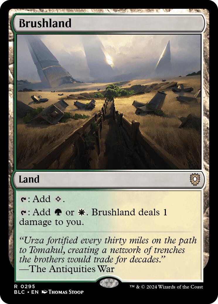 Brushland [Bloomburrow Commander] MTG Single Magic: The Gathering    | Red Claw Gaming