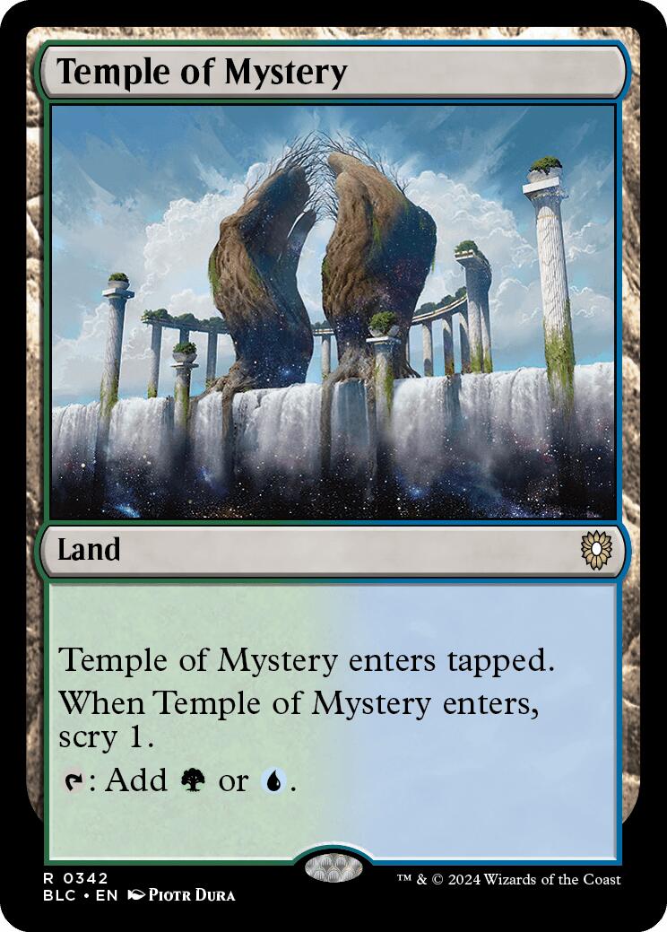 Temple of Mystery [Bloomburrow Commander] MTG Single Magic: The Gathering    | Red Claw Gaming