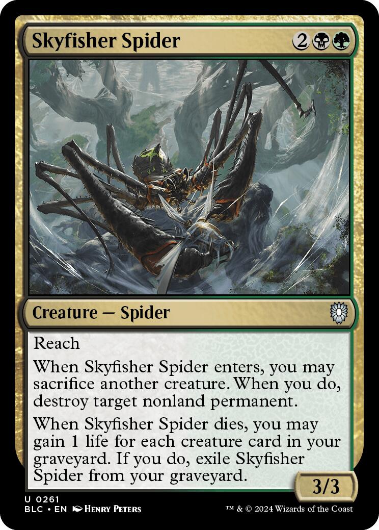 Skyfisher Spider [Bloomburrow Commander] MTG Single Magic: The Gathering    | Red Claw Gaming