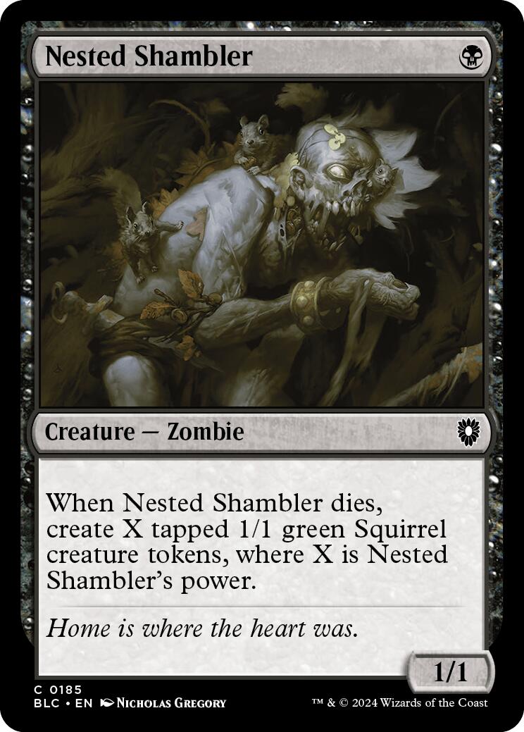 Nested Shambler [Bloomburrow Commander] MTG Single Magic: The Gathering    | Red Claw Gaming