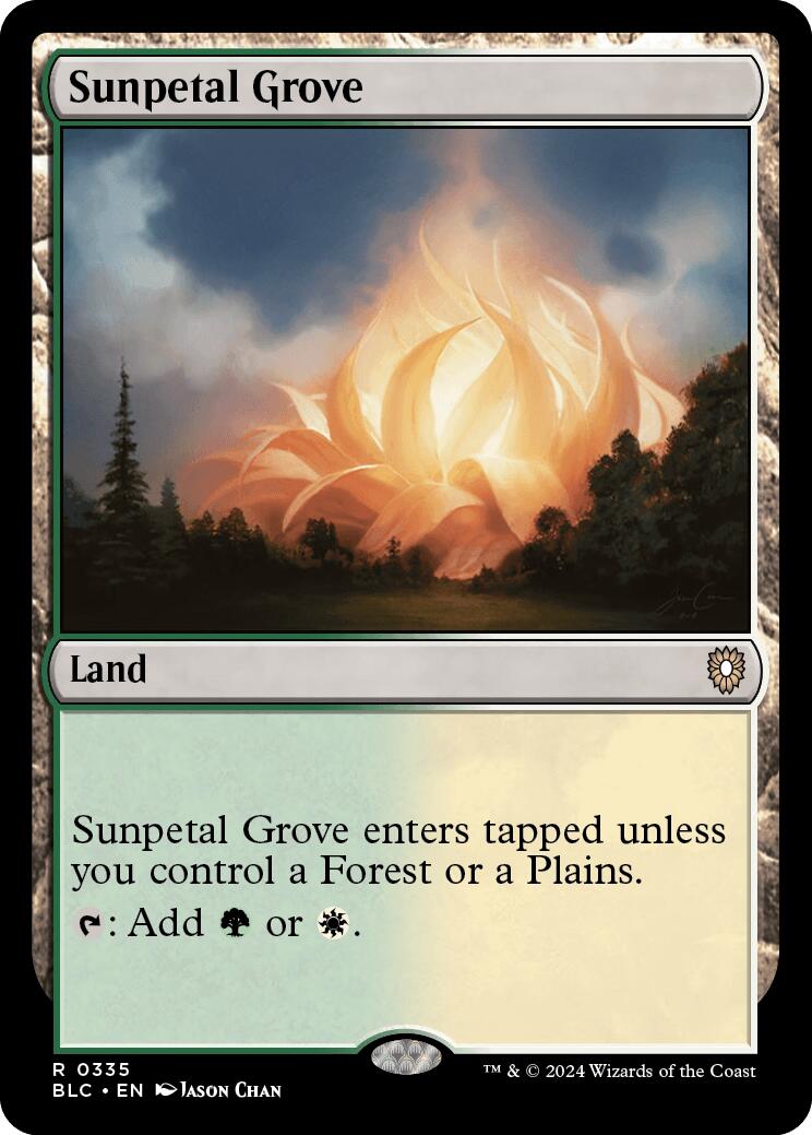 Sunpetal Grove [Bloomburrow Commander] MTG Single Magic: The Gathering    | Red Claw Gaming