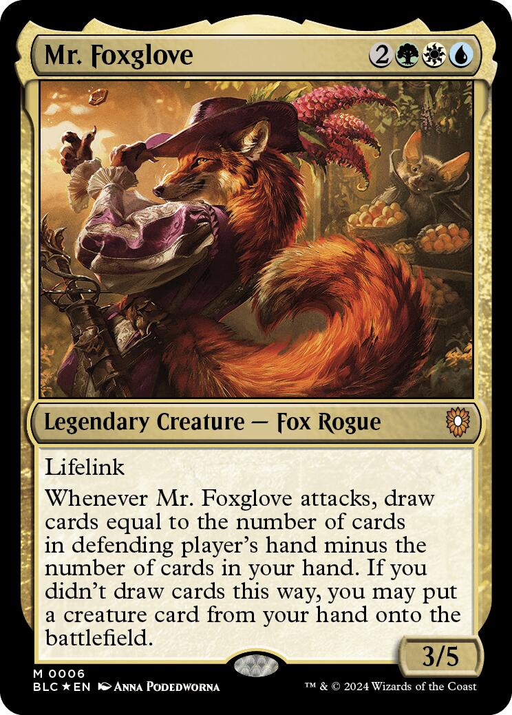 Mr. Foxglove [Bloomburrow Commander] | Red Claw Gaming