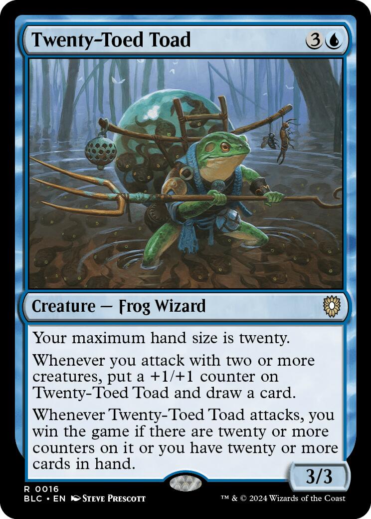 Twenty-Toed Toad [Bloomburrow Commander] MTG Single Magic: The Gathering    | Red Claw Gaming