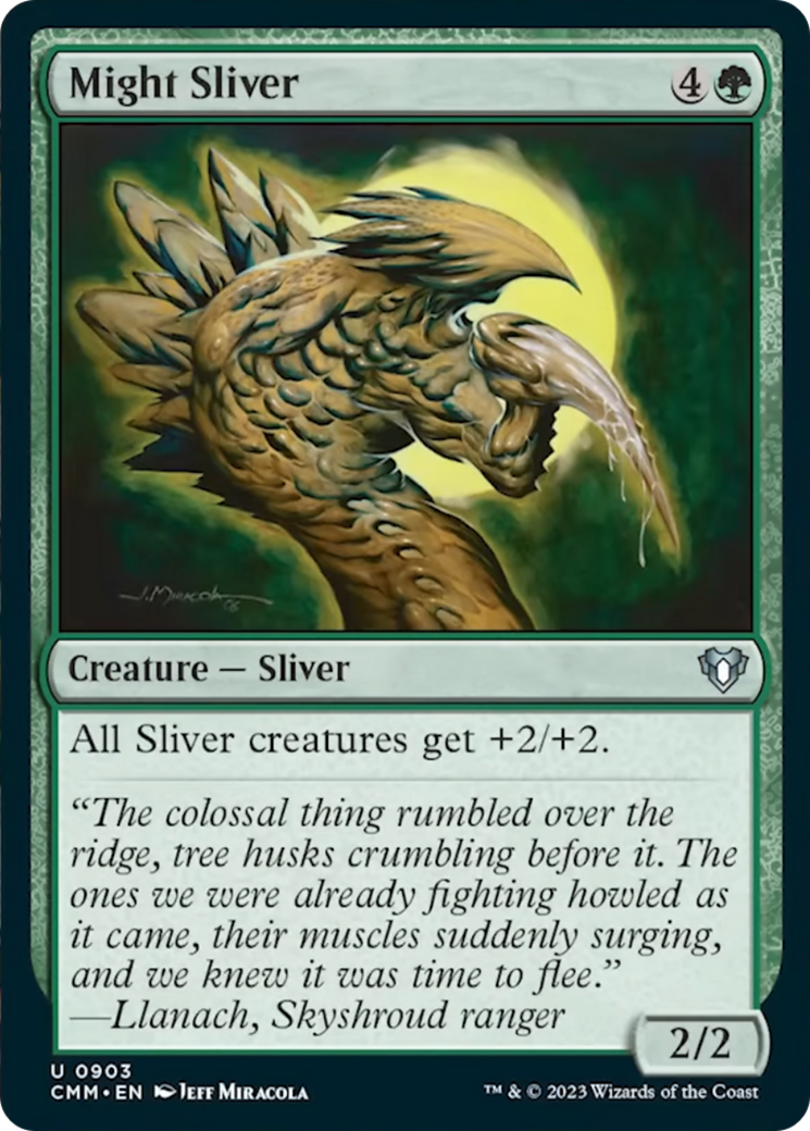 Might Sliver [Commander Masters] MTG Single Magic: The Gathering    | Red Claw Gaming