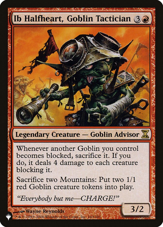 Ib Halfheart, Goblin Tactician [The List] MTG Single Magic: The Gathering | Red Claw Gaming