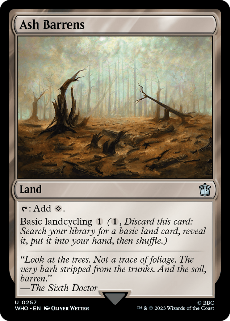 Ash Barrens [Doctor Who] MTG Single Magic: The Gathering    | Red Claw Gaming