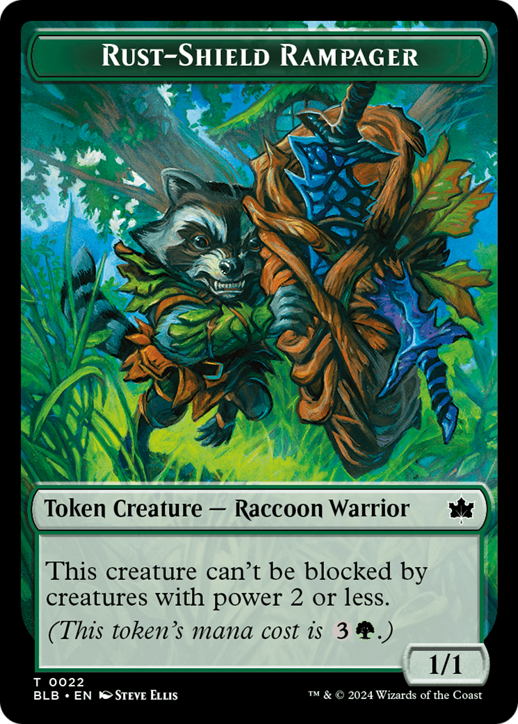 Rust-Shield Rampager Token [Bloomburrow Tokens] MTG Single Magic: The Gathering    | Red Claw Gaming