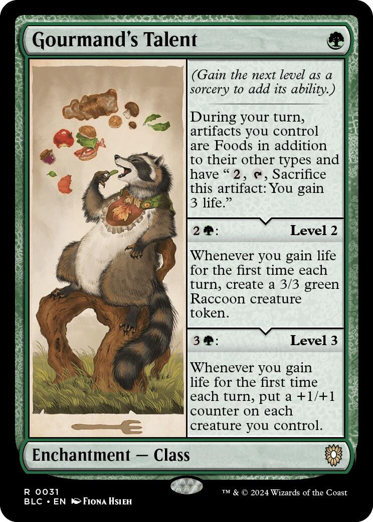 Gourmand's Talent [Bloomburrow Commander] MTG Single Magic: The Gathering    | Red Claw Gaming