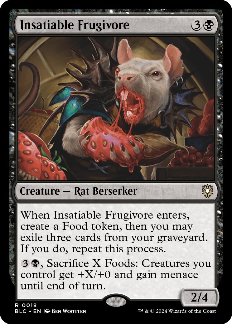 Insatiable Frugivore [Bloomburrow Commander] MTG Single Magic: The Gathering    | Red Claw Gaming