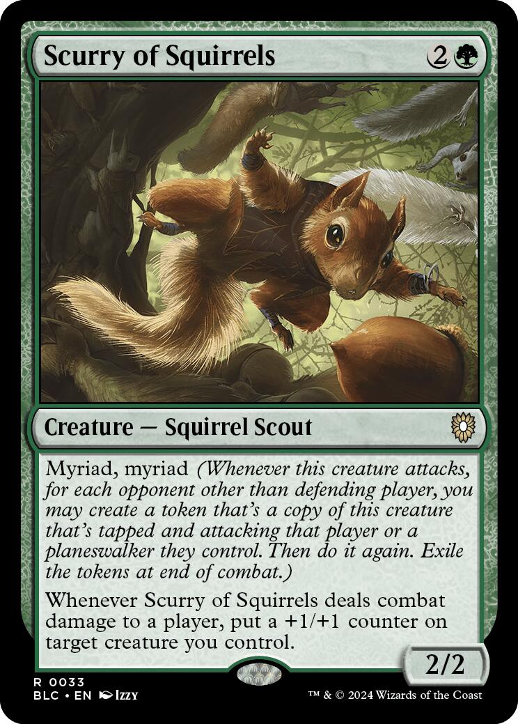 Scurry of Squirrels [Bloomburrow Commander] MTG Single Magic: The Gathering    | Red Claw Gaming