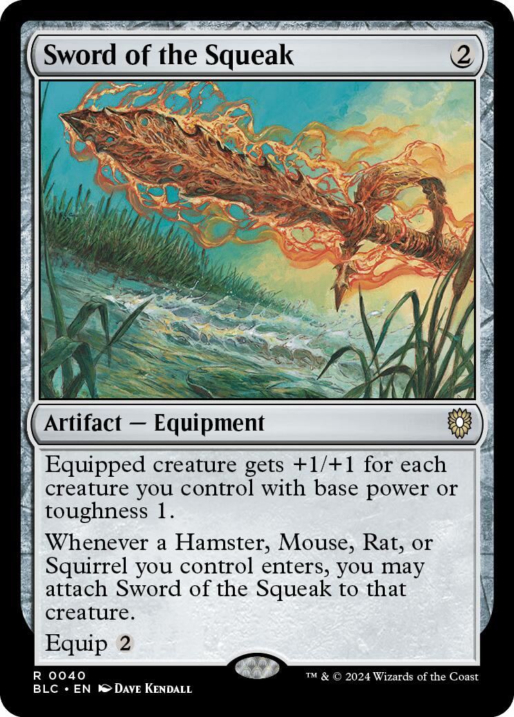 Sword of the Squeak [Bloomburrow Commander] MTG Single Magic: The Gathering    | Red Claw Gaming