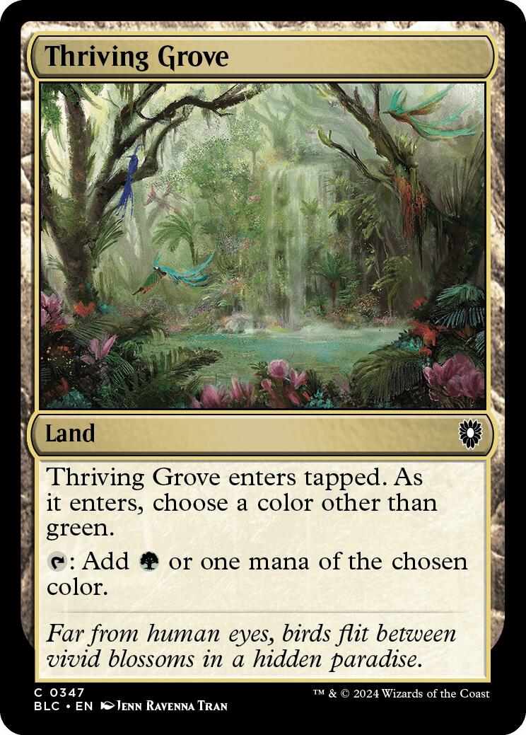 Thriving Grove [Bloomburrow Commander] MTG Single Magic: The Gathering    | Red Claw Gaming