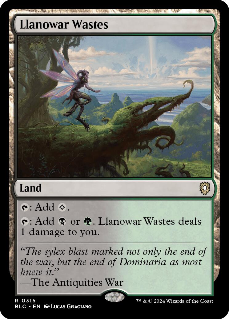 Llanowar Wastes [Bloomburrow Commander] MTG Single Magic: The Gathering    | Red Claw Gaming